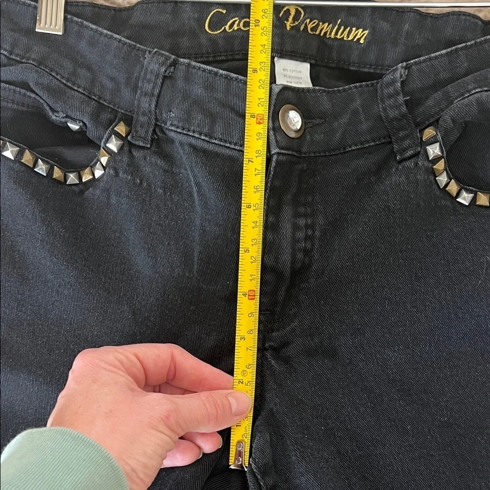 CACHE Premium Black Studded Flare Jeans – Y2K / 90s Glam